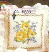 Permin 03-6338 Small Roses Pillow