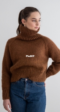 North sweater cropped - Catharina Ilstad - HipKnitShop