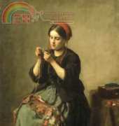 HAEJEBB 101 Woman Threading Needle - Jules Breton