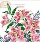 Stargazer Lilies by Sheila Hudson from Cross Stitcher 110 XSD
