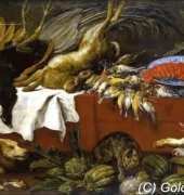 Golden Kite 2273 - Still-Life with Dead Game and Lobster