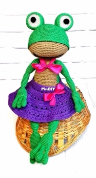Nata Knit Toys - Natalia Petrova - Fancy Frog - Russian