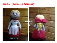 BtcsCrochet - Breierné Terjéki Csilla - BTCS-113 - Manka - The Wife of Rumcajs - Rumcájsz felesége - Hungarian