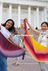The Crescent Shawl by Dewi The Yarnation - Free