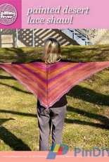 Painted Desert Shawl by Karen Klein /Knitting Fever-Free