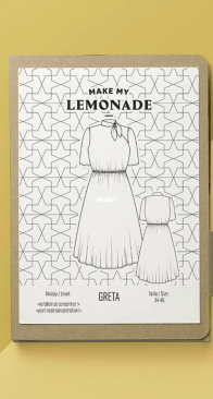 Make My Lemonade - Greta Dress - Sizes 34-46 - English, French