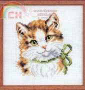 Vervaco 70.509 Cat with green bow