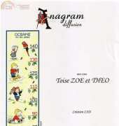 Anagram Diffusion  ZT01  Toise ZOE et THEO - Height Chart