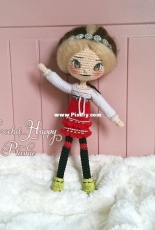 Crochet Happy Plushie - Shia S - Cinnamon