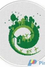 Daily Cross Stitch - Spiral City