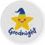 Daily Cros Stitch - Goodnight Star