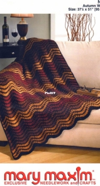 Mary Maxim - 5091N Autumn Waves Throw