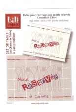 Lili Points D005- Sets de table PCS & XSD