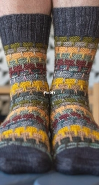 Rain or Shine Socks by Stephen West