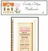 Country Cottage Needleworks CCN Chart 19 Ice Cream Sundae PCS