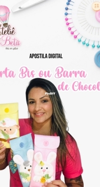 Atelie da Beta - Roberta Ferreira - Bis Holder or Chocolate Bar - Porta Bis ou Barra de Chocolate - Portuguese