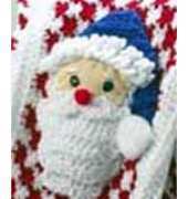 Maggies Crochet - Donna Collinsworth - PB003 - Santa Afghan Pillow and Wall Hanging