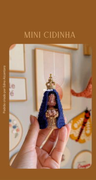 Encantarte Croche - Edna Paulino de Alcantara - Mini Cidinha 7cm - Portuguese