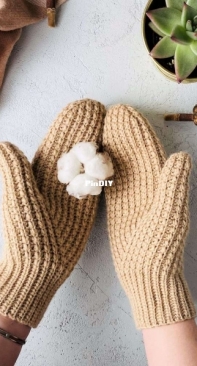 Crochet together - Svetlana Kochkina - Светлана Кочкина - Mittens Pixel - Варежки Pixel - Russian