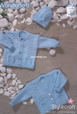 Stylecraft 8700 Wondersoft DK Baby Jackets and Hat