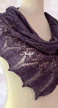View From the Spire Shawl by Jem Arrowsmith - Under the Olive Tree Knits