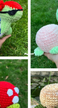 Shes Crafty Crochet - Danielle Alexander - No Sew Turtle Palm Pet