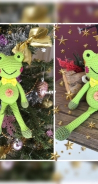 my frog amigurumi