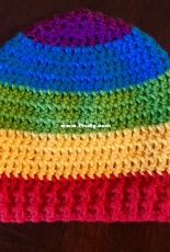 Allison Savoy- Rainbow Baby Crochet Hat for Newborns - Free