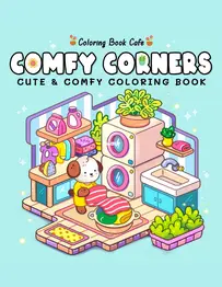 Coloring Book Cafe - Comfy Corners - Cute and Comfy Coloring Book