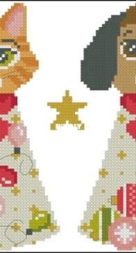 Pet Tree Toppers by Cheryl McKinnon from The World of Cross Stitching 366 PCS + XSD