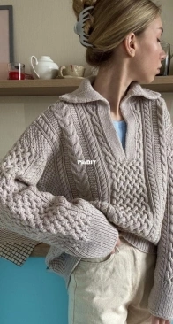 Cruise Polo by Maleeva Knits - Russian
