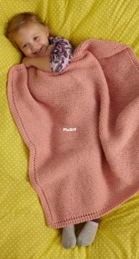 Sweet and Soft Baby Throw by Lion Brand Yarn - Free