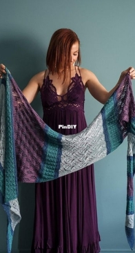 Lupine Forest by Donielle Oliver Showvay - Expression Fiber Arts