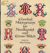 Charted Monograms for Needlepoint and Cross Stitch - Rita Weiss
