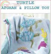 Maggies Crochet - Maggie Weldon - Turtle Afghan & Pillow Toy by Mary Pueschner