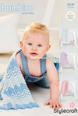 Stylecraft 9506 - Baby Blankets in DK