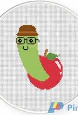Daily Cross Stitch - Book Worm