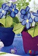 Diana Creative- Pot of flowers- Russian- Free