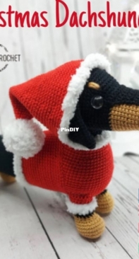 sylvees crochet -  Christmas Dachshund