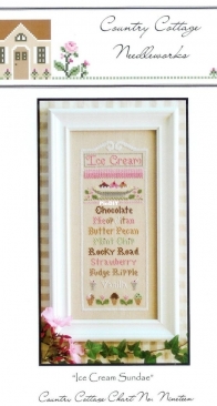 Cottage Needleworks CCN Chart 19 Ice Cream Sundae XSD