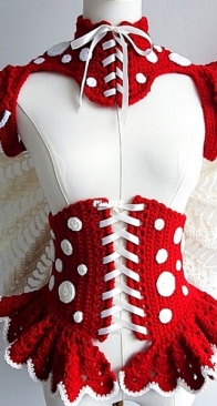 Whymsi Row - Row Conway - The Amanita Harness With cape and Corset