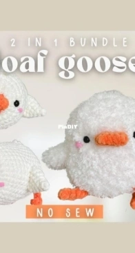 Crochet by Janina - Janina Winkler - 2 in 1 Loaf Goose: sitting and laying