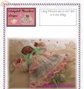 baby doll hand knit F7a baby faairisle dress and jacket 16-22"