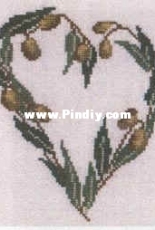 Savoir Faire Vailly 70014 Coeur Olives by Agnes Granouillac