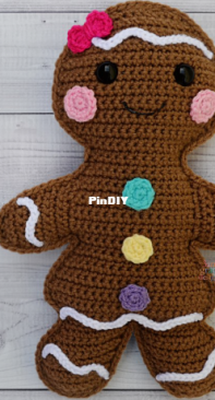 3am Grace Designs - Donna Vasquez Beavers and Michaelene Nelson - Gingerbread Girl Kawaii Cuddler