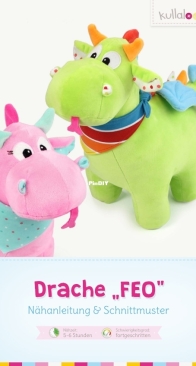 Kullaloo - Dragon Sewing Pattern - Drache FEO - German