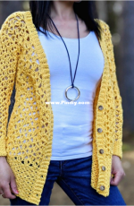 Furls Crochet - Pamela Stark - Addy Cardigan - Free