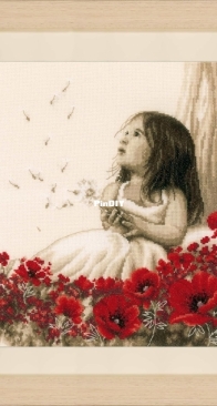 Vervaco PN-0184269 - Girl in A Poppy Field