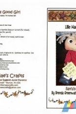 Lillie Maes Crafts - Santas Good Girl by Brenda Greenwalt - Free