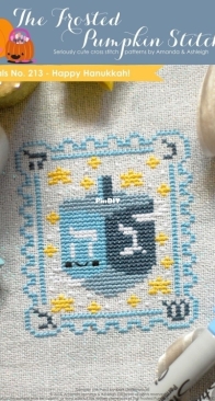 The Frosted Pumpkin Stitchery - Pen Pals No.213 - Happy Hanukkah! PCS + XSD